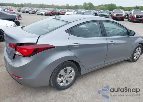 2016 Hyundai Elantra Se from USA, damaged, VIN 5NPDH4AE4GH705585